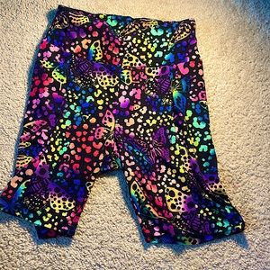 No boundaries rainbow butterfly biker shorts